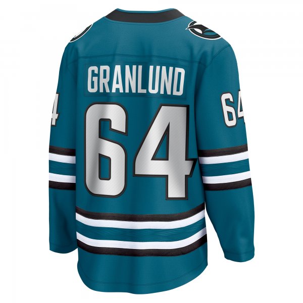 Men's San Jose Sharks Mikael Granlund Fanatics Teal Home Breakaway Jersey