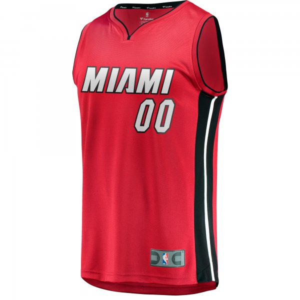 Men's Miami Heat Fanatics Red Fast Break Custom Jersey - Statement Edition