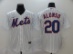 Men's New York Mets #20 Pete Alonso White Stitched MLB Cool Base Nike Jersey