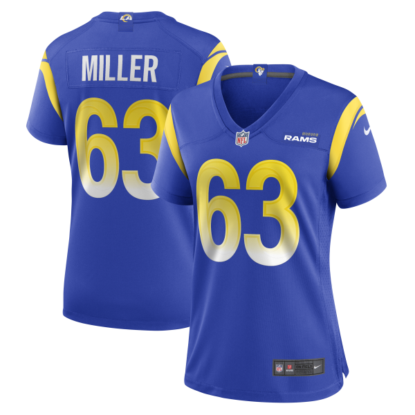 Women's Los Angeles Rams Grant Miller Nike Royal  Game Jersey