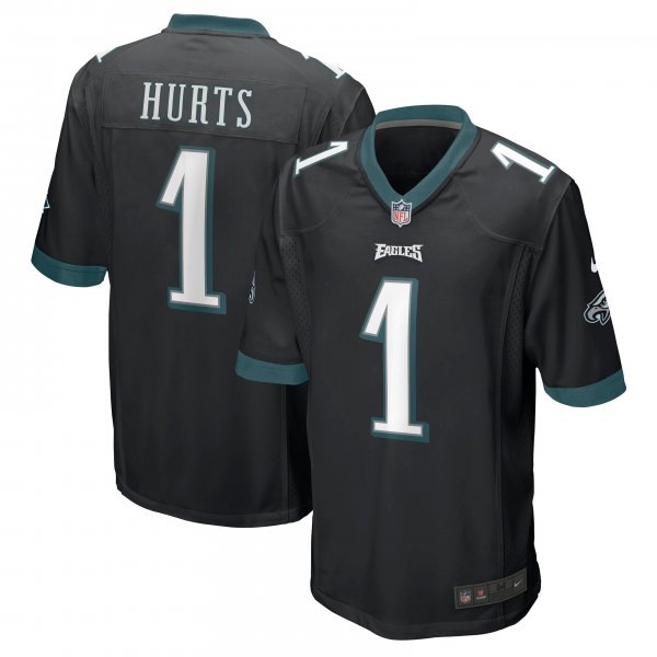 Men's Philadelphia Eagles Jalen Hurts Nike Black Game Jersey