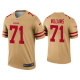 Men's Trent Williams San Francisco 49ers Gold Inverted Legend Jersey