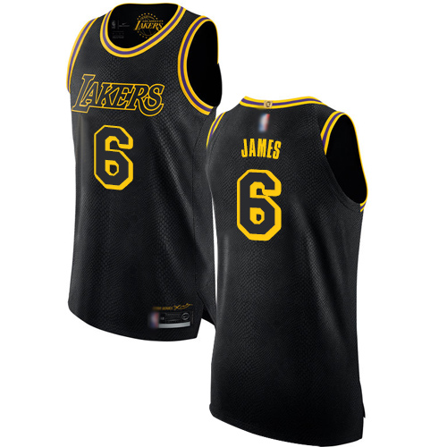 Los Angeles Lakers #6 LeBron James Black Women's NBA Swingman City Edition Jersey