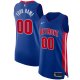 Men's Detroit Pistons Nike Blue Custom Jersey - Icon Edition