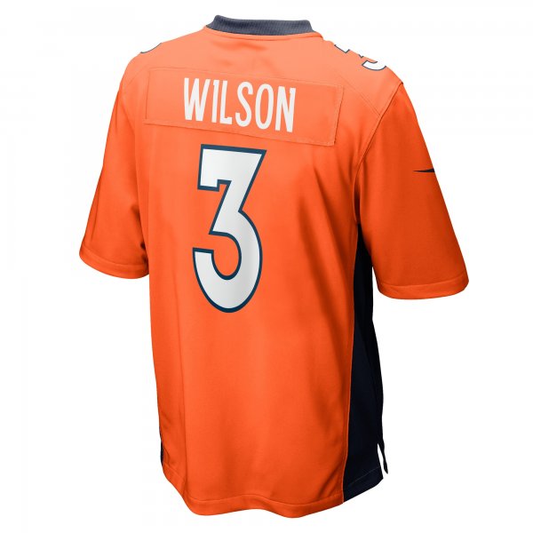 Men's Denver Broncos Russell Wilson Nike Orange Game Jersey