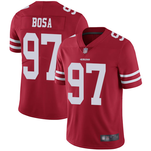 San Francisco 49ers #97 Nick Bosa Red Team Color Men's Stitched Nike NFL Vapor Untouchable Limited Jersey