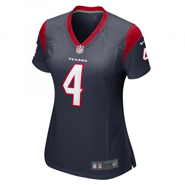 Women's Houston Texans Tavierre Thomas Nike  Navy Team Game Jersey