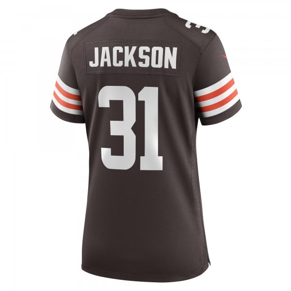 Women's Cleveland Browns Deon Jackson Nike  Brown  Game Jersey