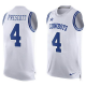 Nike Dallas Cowboys #4 Dak Prescott White Men's Stitched NFL Limited Tank Top Jersey