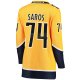 Women's Nashville Predators Juuse Saros Fanatics Gold Breakaway Player Jersey