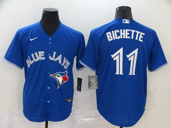 Men's Toronto Blue Jays #11 Bo Bichette Blue Stitched MLB Cool Base Nike Jersey