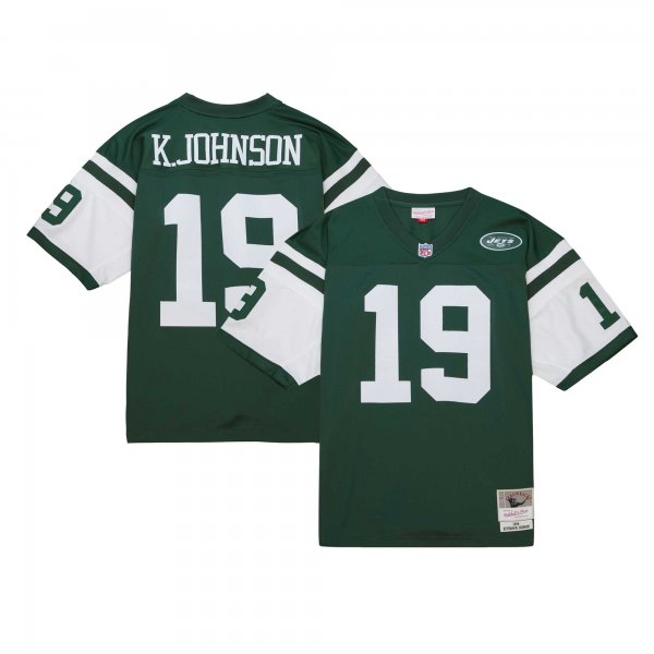 Men's New York Jets Keyshawn Johnson Mitchell & Ness Green Legacy Replica Jersey