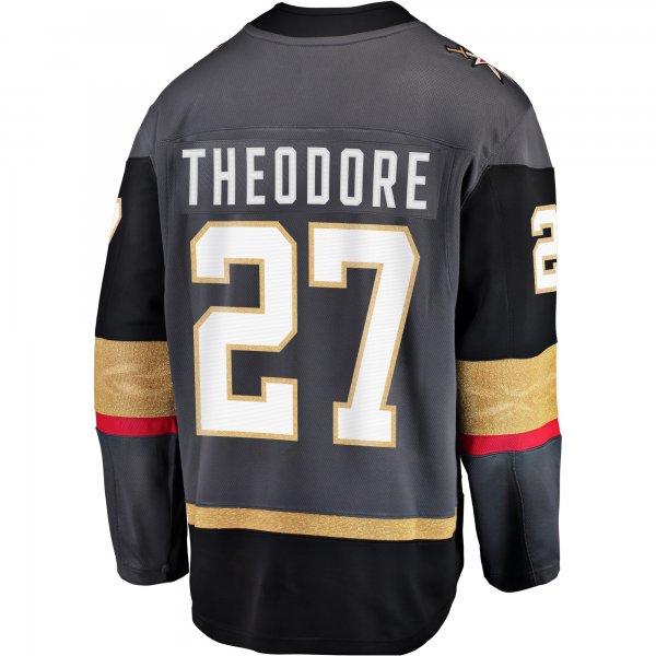 Men's Vegas Golden Knights Shea Theodore Gray Alternate Breakaway Player Jersey