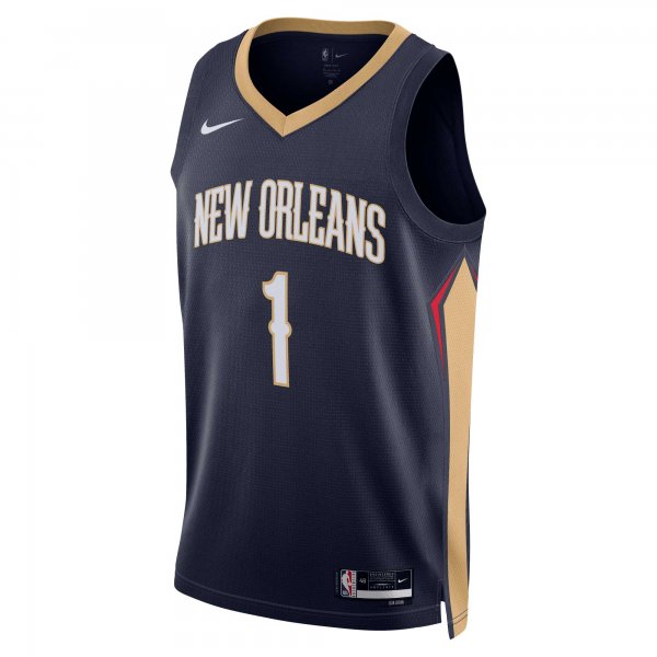 Unisex New Orleans Pelicans Zion Williamson Nike Navy Swingman Jersey - Icon Edition