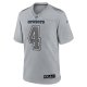 Men's Dallas Cowboys Dak Prescott Nike Gray Atmosphere Fashion Game Jersey