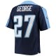 Men's Tennessee Titans Eddie George Mitchell & Ness Navy Big & Tall 1999 Retired Player Replica Jersey