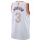 Unisex San Antonio Spurs Keldon Johnson Nike White 2023/24 Swingman Jersey - City Edition