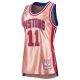 Women's Detroit Pistons Isiah Thomas Mitchell & Ness Pink 75th Anniversary Rose Gold 1982 Swingman Jersey