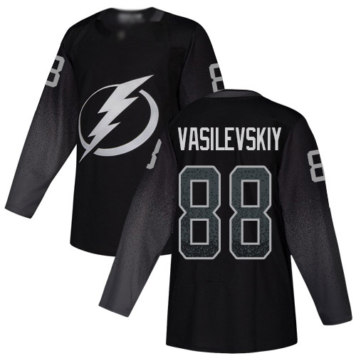 Tampa Bay Lightning #88 Andrei Vasilevskiy Black Alternate Stitched Adidas NHL Jersey