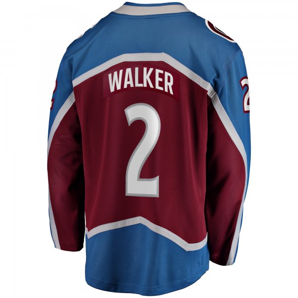 Women's Colorado Avalanche Sean Walker Fanatics Maroon Home Breakaway Player Jersey