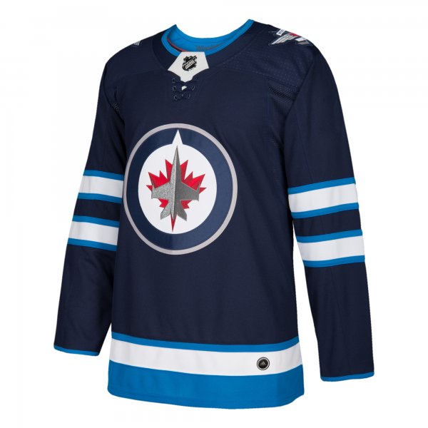 Men's Winnipeg Jets adidas Navy Home Blank Jersey