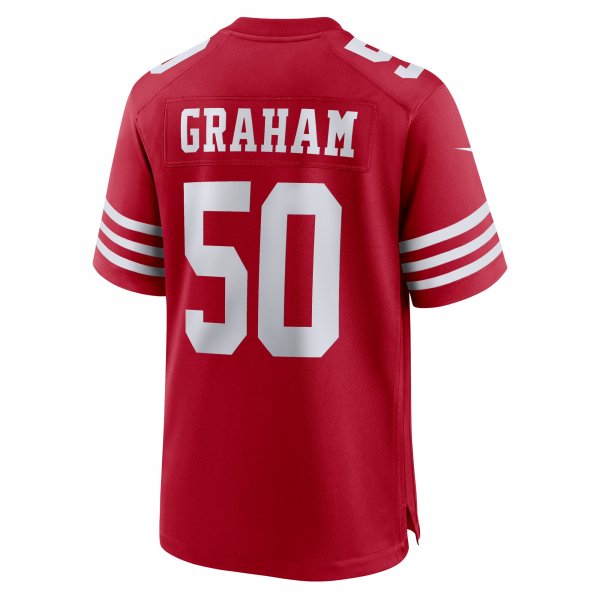 Men's San Francisco 49ers Jalen Graham Nike Scarlet Team Game Jersey