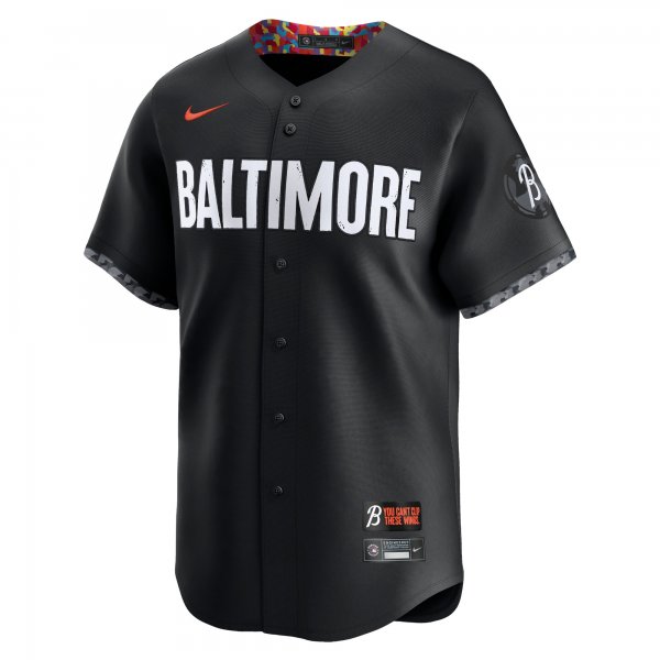 Men's Baltimore Orioles Adley Rutschman Nike Black City Connect Limited Player Jersey