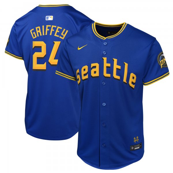 Youth Seattle Mariners Ken Griffey Jr. Nike Navy City Connect Limited Player Jersey