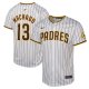 Youth San Diego Padres #13 Manny Machado Nike White Home Limited Player Jersey