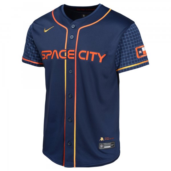 Youth Houston Astros  Nike Navy City Connect Limited Jersey