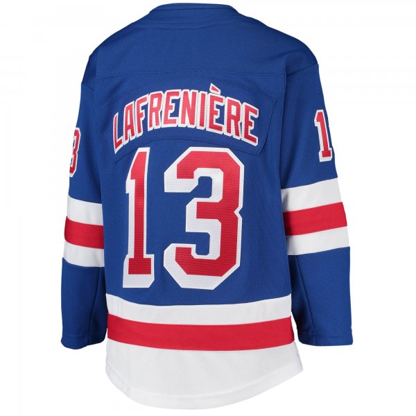 Youth New York Rangers Alexis Lafreniere Blue Home Premier Player Jersey