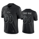 Men's NFL Baltimore Ravens Custom Black Reflective Limited Jersey