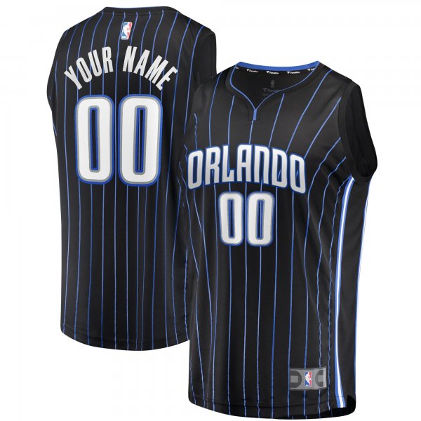 Youth Orlando Magic Fanatics Black Fast Break Replica Custom Jersey - Icon Edition