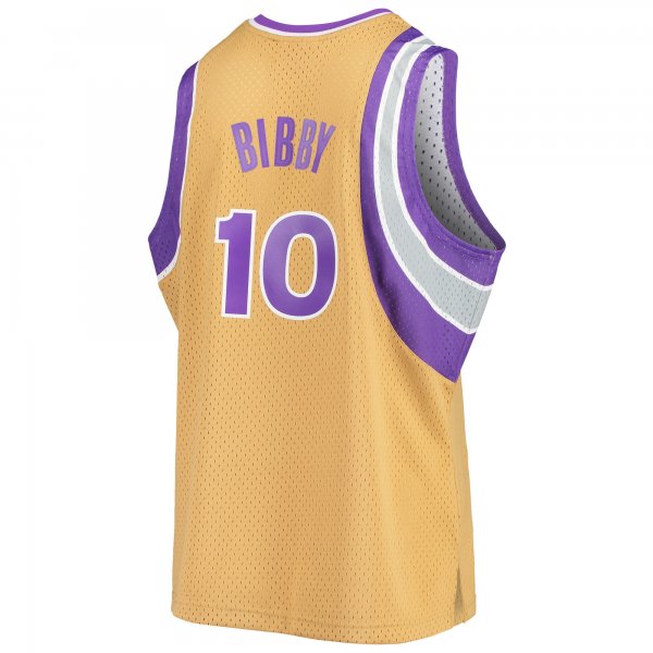 Men's Sacramento Kings Mike Bibby Mitchell & Ness Gold 2005/06 Hardwood Classics Swingman Jersey