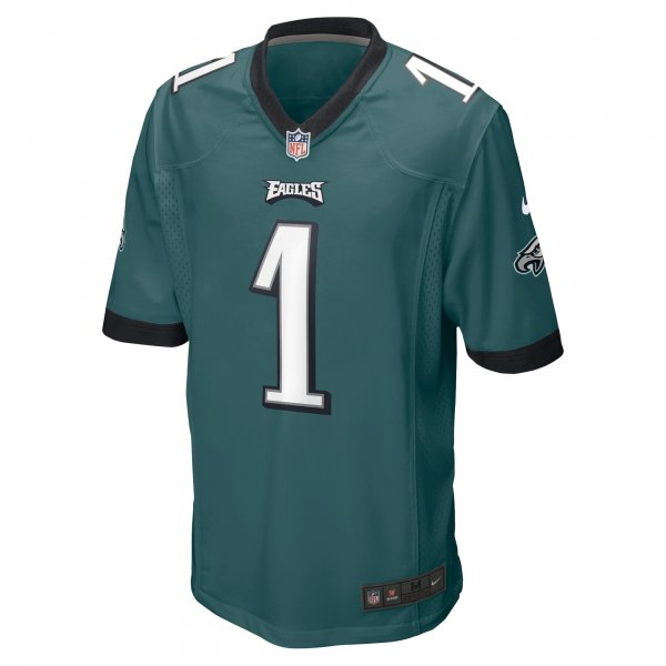 Men's Philadelphia Eagles Jalen Hurts Nike Midnight Green Team Game Jersey