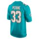 Men's Miami Dolphins Lamical Perine Nike Aqua Home Game Player Jersey