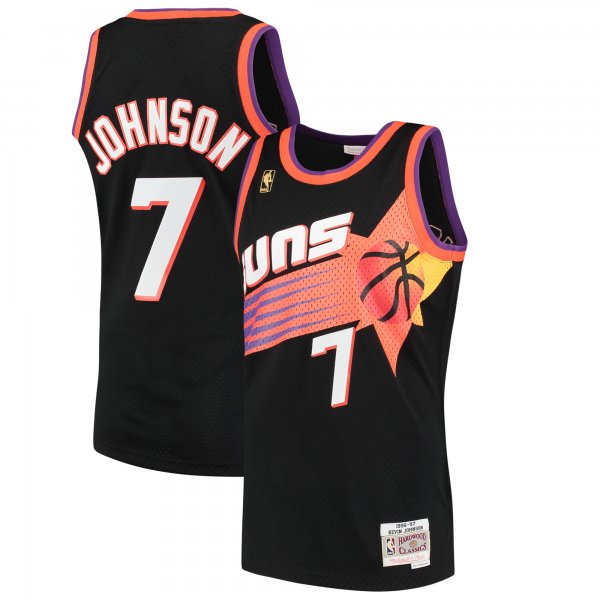 Men's Phoenix Suns Kevin Johnson Mitchell & Ness Black 1996/97 Hardwood Classics Swingman Jersey