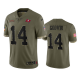 Tampa Bay Buccaneers Chris Godwin Olive 2022 Salute To Service Limited Jersey #14