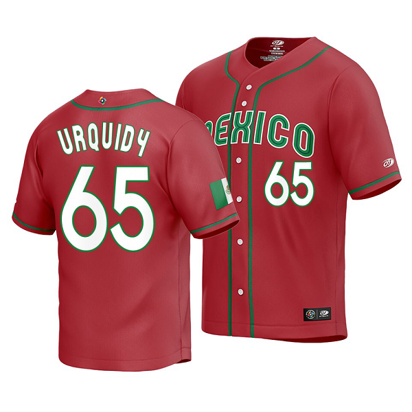 Mexico Baseball Jose Urquidy 2023 World Baseball Classic Red Replica Jersey