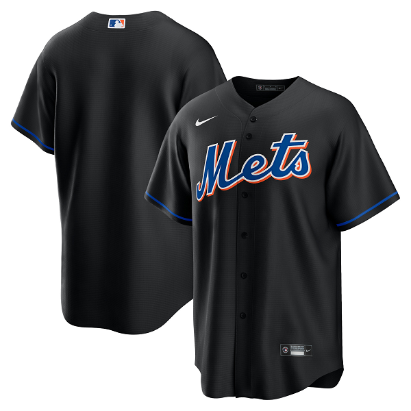 Men's New York Mets Nike Black 2022 Alternate Team Jersey