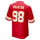 Men's Kansas City Chiefs Tershawn Wharton Nike Red Game Jersey