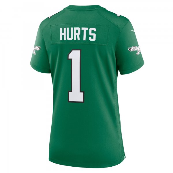 Women's Philadelphia Eagles Jalen Hurts Nike Kelly Green Game Player Jersey