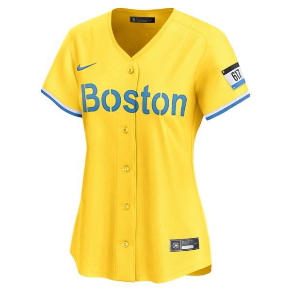 Women's Boston Red Sox  Nike Gold City Connect Limited Jersey