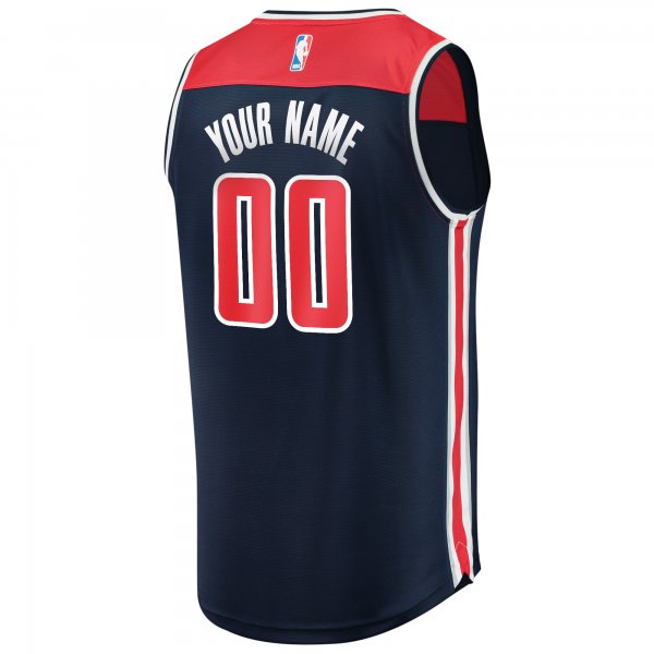 Men's Washington Wizards Fanatics Navy Fast Break Replica Custom Jersey - Statement Edition