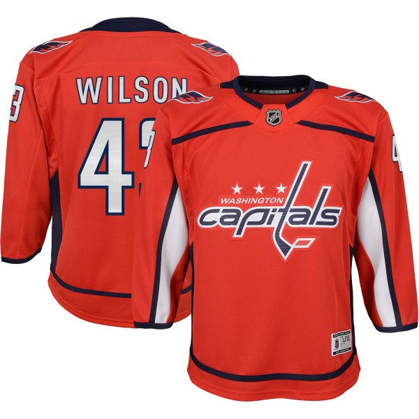 Youth Washington Capitals Tom Wilson Red 2022/23 Premier Player Jersey