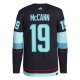 Men's Seattle Kraken Jared McCann adidas Deep Sea Blue Home Primegreen Player Jersey