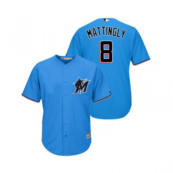 Men's Miami Marlins Don Mattingly Majestic Alternate 2019 Cool Base MLB Jersey