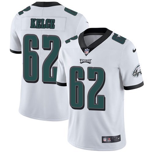 Nike Philadelphia Eagles #62 Jason Kelce White Youth Stitched NFL Vapor Untouchable Limited Jersey