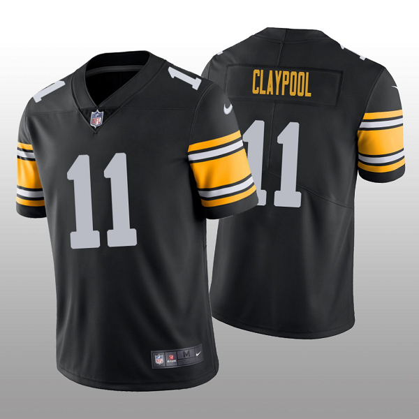 Pittsburgh Steelers Black 2020 NFL Draft Alternate Vapor Limited #11 Chase Claypool Men's Jersey