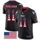 Men's New England Patriots #11 Julian Edelman Black Stitched NFL Limited Rush USA Flag Jersey